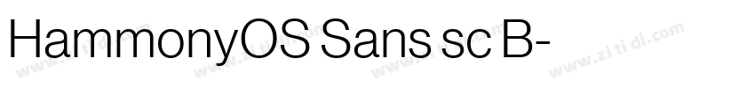 HammonyOS Sans sc B字体转换 HammonyOS Sans sc B字体转换